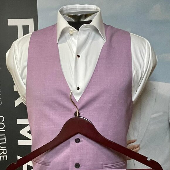 SUIT: COAT' PANT; VEST VIOLET COLORED DESGNER SUIT BY COUTURE 1910 - Picture 3 of 5